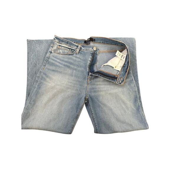 Hudson Los Angeles Women's Blue High Rise Barbara Bootcut Jeans Size 32 - Picture 4 of 8